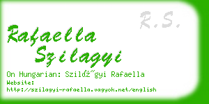rafaella szilagyi business card